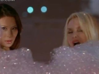 Lucy Liu and Nicolette Sheridan Playing In a Bathtub In Sexy Lingerie